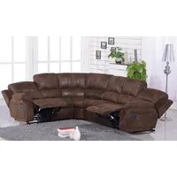 Microfaser Eckcouch Schlafsofa Relaxsofa Ecksofa Fernsehsessel C5129-L-VF03