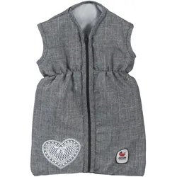 Puppen Schlafsack CHIC2000 "Jeans Grey", grau (jeans grau), Puppenausstattungen, KinderB:27cm T:45cm, Polyester, B:27cm T:45cm