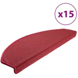 vidaXL 15 Stk. 65x24x4 cm Bordeaux Halbrund Groß