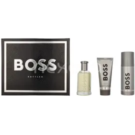 HUGO BOSS Bottled Eau de Toilette 100 ml + Shower Gel 100 ml + Deo Spray 150 ml Geschenkset