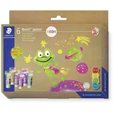 Staedtler Fingermalfarben Set Neon 6 Stück Mehrfarbig