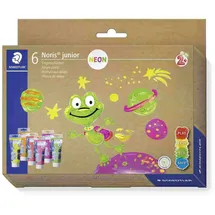 Staedtler Fingermalfarben Set Neon 6 Stück Mehrfarbig
