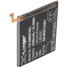 AccuCell Akku passend für Samsung Galaxy Note 10 Plus, Note 10+, Li-Polymer, 3,85V, 4300mAh, 16,6Wh, built-in, ohne Werkzeug