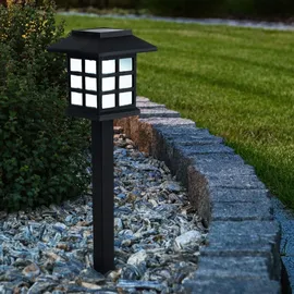 Garden Pleasure Solarleuchte Kunststoff 38,0 cm 24er Display schwarz