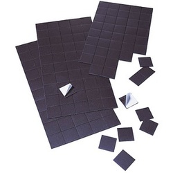 FRANKEN Magnetplättchen, selbstklebend schwarz, Metall, 50 St.