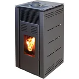 JOIMA - Pelletofen ohne Strom Modell Natur Style 8 kW. Schwarze Farbe