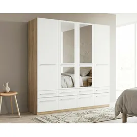 Priess Wäscheschrank Barcelona 185 x 193 x 54 cm Weiß