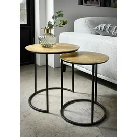 Concept Beistelltisch Catania Messing Gold