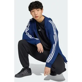 adidas Essentials 3-Streifen Kapuzenjacke Herren Team Navy Blue/White XS