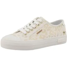 Mustang Fashion Trainers Damen Plateau Weiß/Gold 40