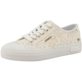 Mustang Fashion Trainers Damen Plateau Weiß/Gold 40