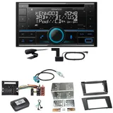 Kenwood DPX-7300DAB Bluetooth DAB CD USB Einbauset für Mercedes W211 CLS W219