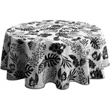 Le linge de Jules Tischdecke, schmutzabweisend, Alba, rund, 160 cm, Blumenmuster