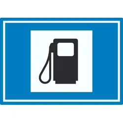 HB-Druck Tankstelle Symbol Aufkleber A8 (52x74mm)