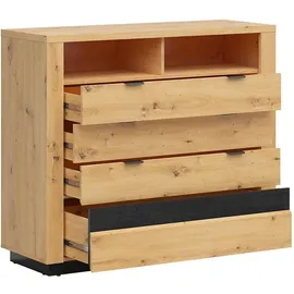 petits-meubles Glenn 116 x 101 x 42 cm Schwarz