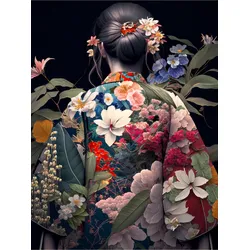 Glasbild GEISHA V