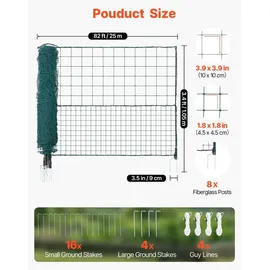 Vevor Begrenzungszaun 25 x 1,05 m