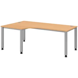 bümö Eckschreibtisch Buche Braun