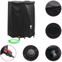 vidaXL Wassertank 750 l schwarz