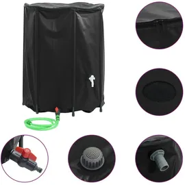 vidaXL Wassertank 750 l schwarz
