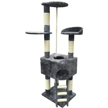 dehner lieblinge Kira Kratzbaum 158 x 50 x 40 cm grau