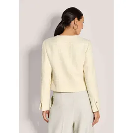 Madeleine Eleganter Tweed-Kurzblazer mit Metallknöpfen in wollweiß | Gr.: 42