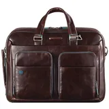 Piquadro Blue Square Computer Briefcase Mogano
