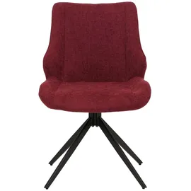 Mendler Esszimmerstuhl Chenille bordeaux