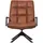 Woood Drehsessel Jouke Leder 77 x 96 x 77 cm Braun drehbar