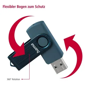 Hama Rotate 256 GB blau USB 3.0