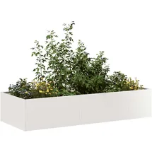 vidaXL Pflanzkübel 200 x 80 x 40 cm Weiß