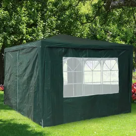 Relaxdays Seitenwand für Pavillon 4 Stück 2 x 3 m Grün