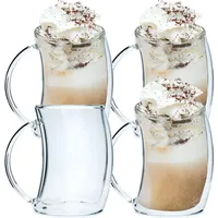 Intirilife Latte Macchiato Glas 0,2 l 4-tlg.