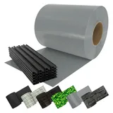 eloneo Sichtschutzstreifen 35 x 19 cm grau Metall 1 St.