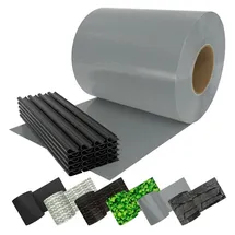 eloneo Sichtschutzstreifen 35 x 19 cm grau Metall 1 St.