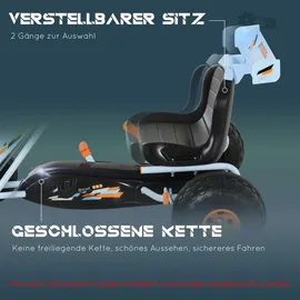 Homcom Go Kart Kinderfahrzeug hellblau (HOMCOM)