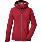 KILLTEC Damen Softshelljacke/Outdoorjacke mit abzippbarer Kapuze KOS 40 WMN SFTSHLL JCKT, rot, 42,