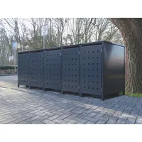 SRM Design 5 Mülltonnenboxen Modell No.2 Anthrazit komplett RAL7016