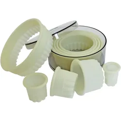 Schneider - Ausstechersatz rund, gezackt, Material: Nylon, hitzebeständig bis +160°C