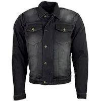 ROLEFF RACEWEAR Jeans Motorradjacke mit Aramideinlagen & Protektoren, schwarz,