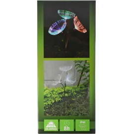 ez solar LED-Gartenlicht Pusteblume mit 3 RGB LED Farbwechsel, inklusive Solarpanel und Akku
