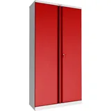 Phoenix Stahlschrank SCL1891GRK grau, rot 91,5 x 37,0 x 183,0 cm, zerlegt