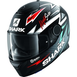 Shark Spartan Adrian Parassol Mat Helm, zwart-rood-zilver, XS Voorman