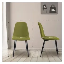 CLP Esszimmerstuhl Maryam, grün/Stoff