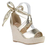 VAN HILL Damen Keilsandaletten in Gold