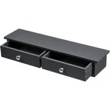 [en.casa] Wandregal Geeste 60 x 15 x 10 cm Dunkelgrau