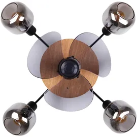 NÄVE Fumoso 56 cm Deckenventilator Schwarz