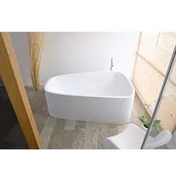 Hoesch Singlebath Duo Badewanne 3698.010 weiss, 179,8x117,3cm, freistehend, Überlauf links