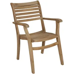 Brafab Karlo Gartenstuhl Teak natur stapelbar - Natur
