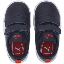 Puma Courtflex V2 V Inf Kinder Peacoat/High Risk Red 27